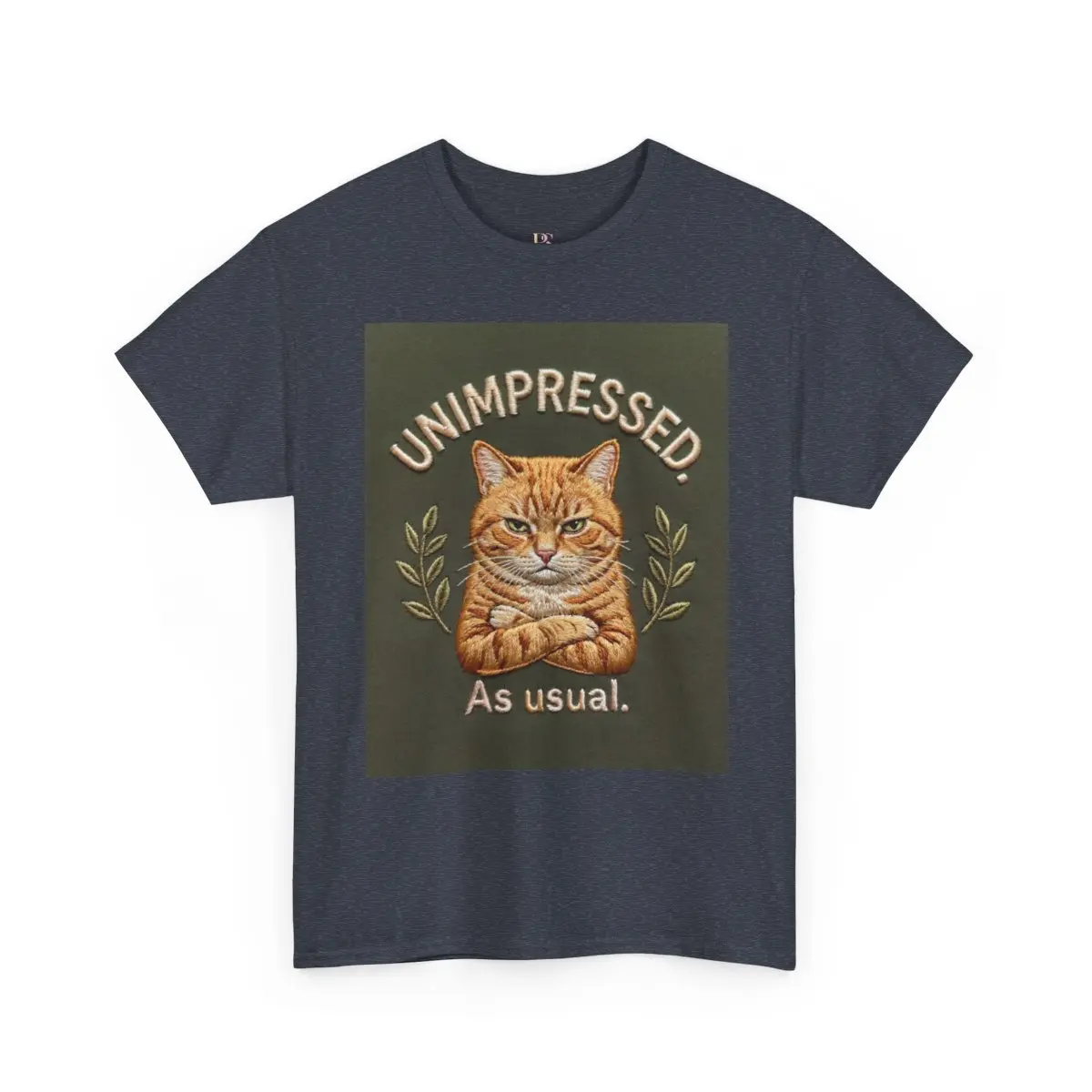 Unimpressed Orange Cat tee
