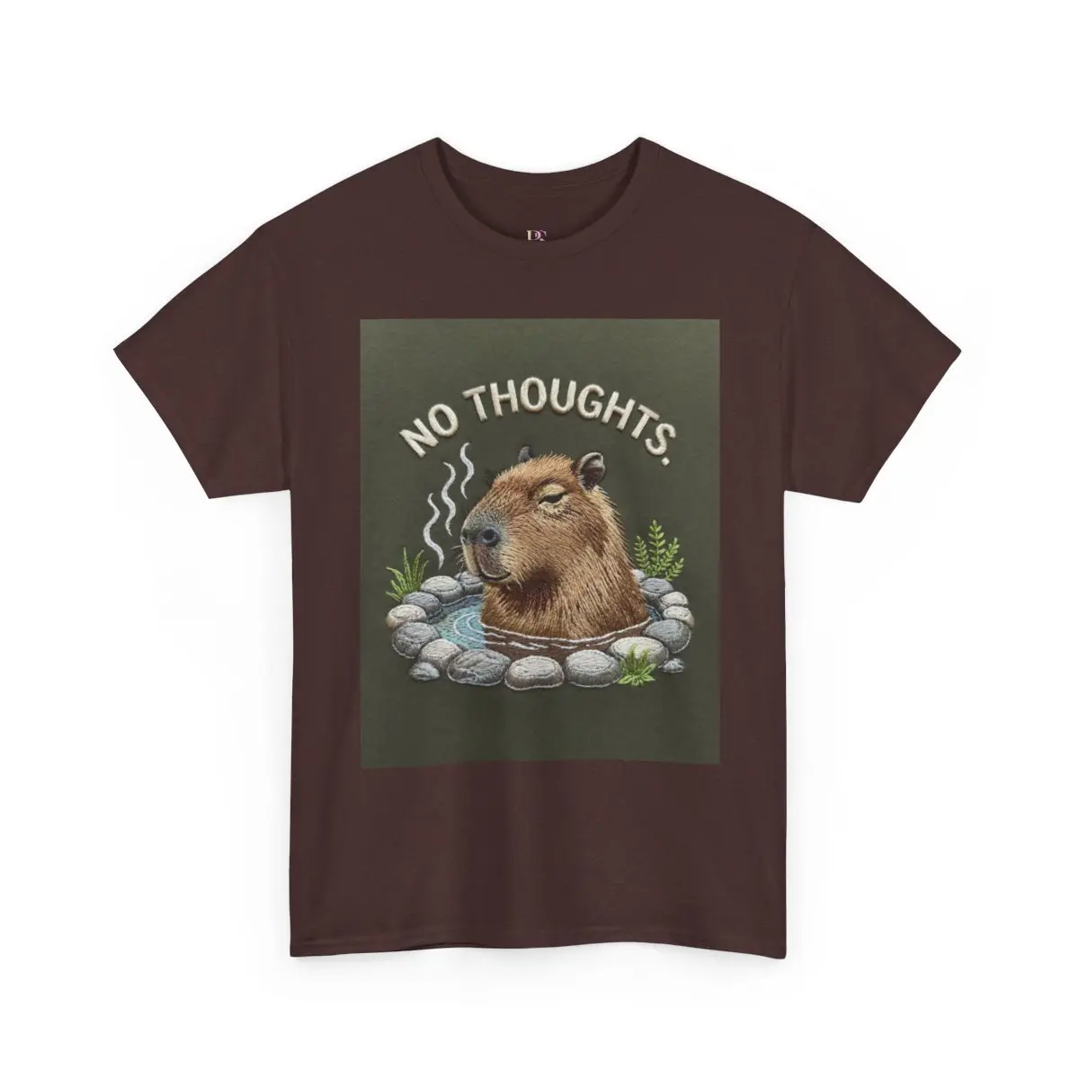 No Thoughts Capybara tee
