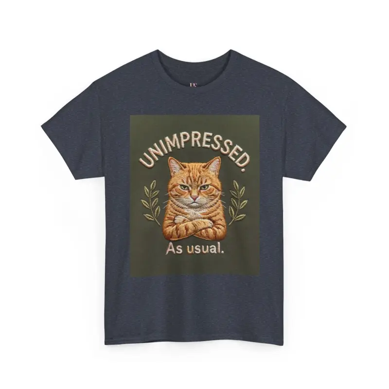 Unimpressed Orange Cat tee